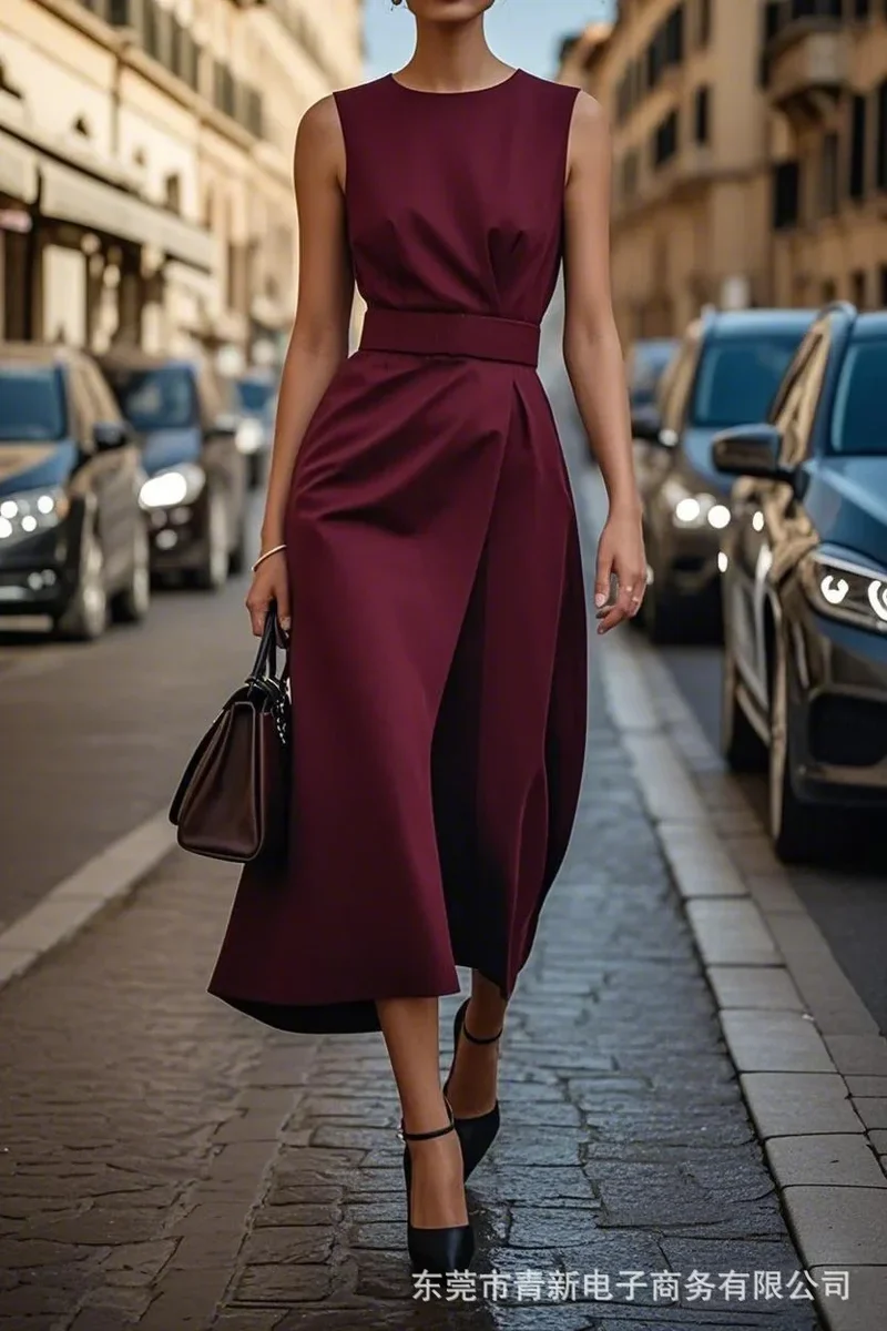 Eenvoudige en elegante jurk