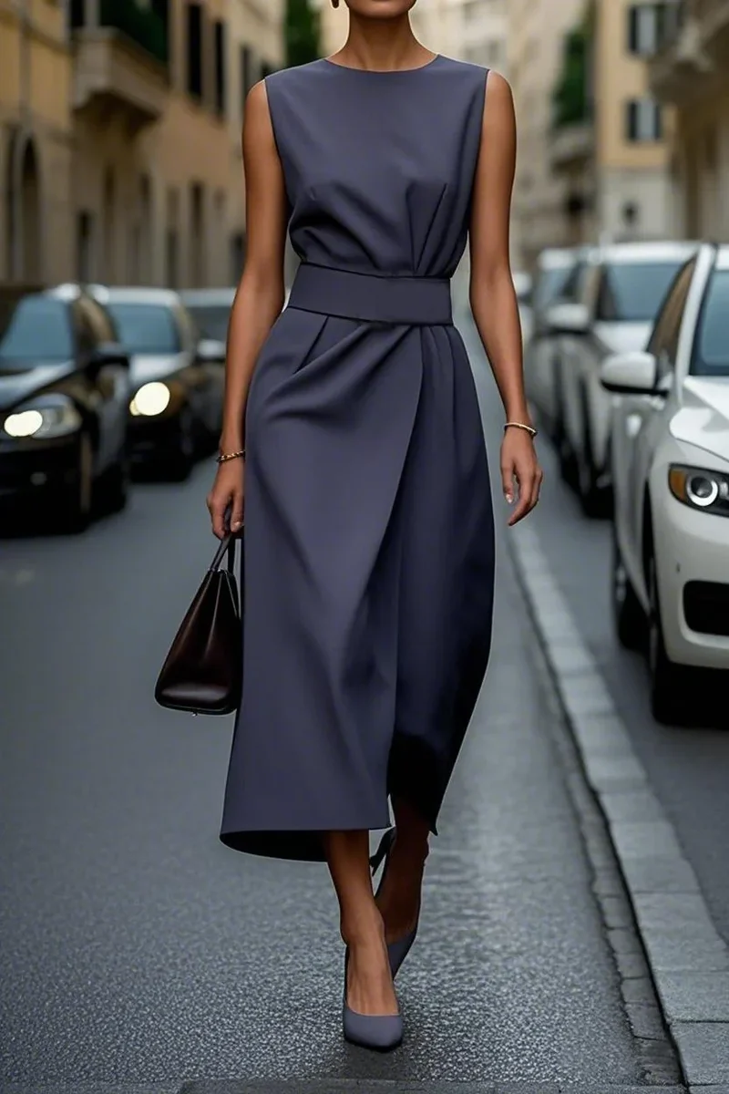 Eenvoudige en elegante jurk