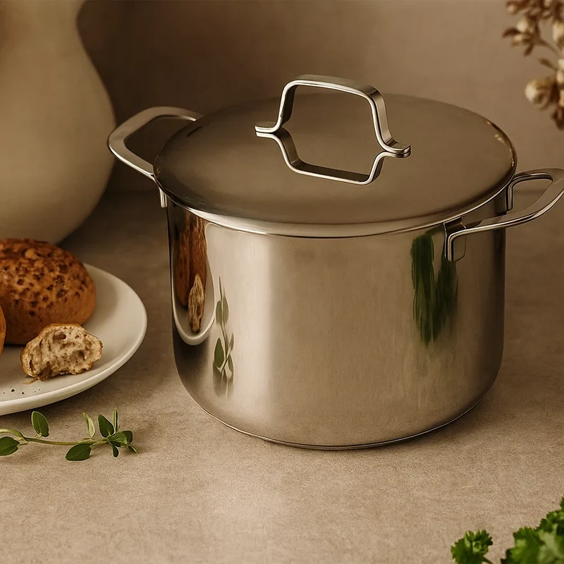 Beka Suppenpfanne Maestro RVS mit Deckel ø 24 cm / 7,4 Liter - geeignet für alle Wärmequellen