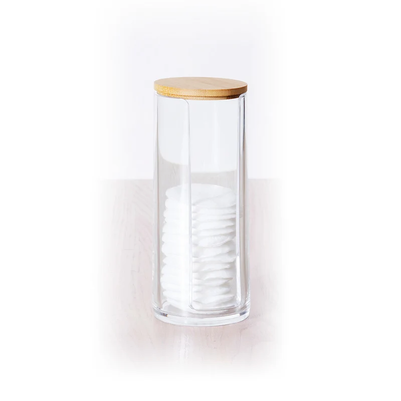 Wattepadspender mit Bambusdeckel Five® - Selena