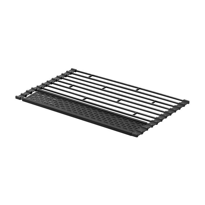 Abtropfgitter Spüle zusammenrollbar schwarz Yamazaki