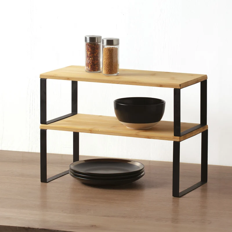 Bambusregal Küchenschrank Five® - Blackwood