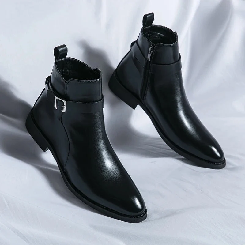 Elegante leren laarzen voor heren | Comfort