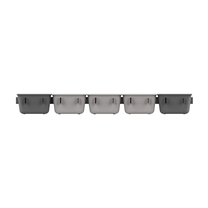 Schubladeneinsatz Modular 7-teilig grau schwarz anklickbar Joseph Joseph - Duo Duo