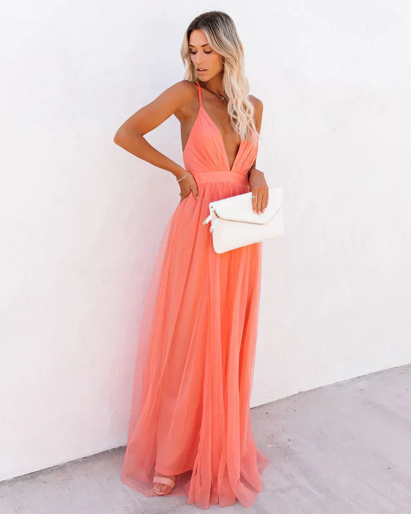Elegante en vloeiende jurk voor dames | Maxi