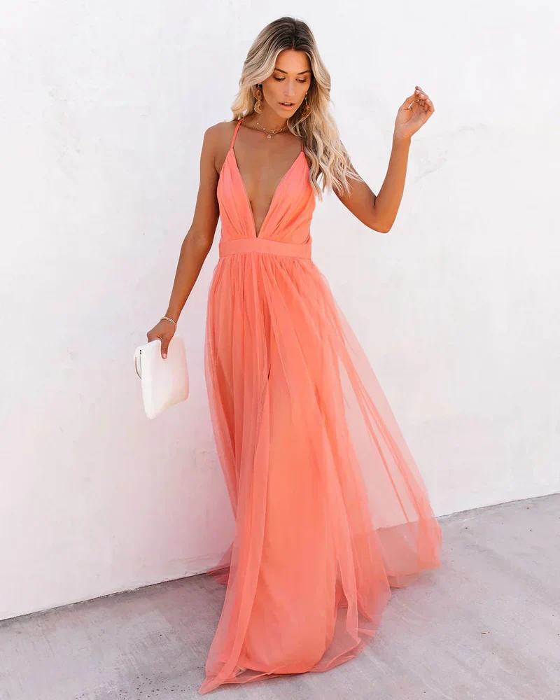 Elegante en vloeiende jurk voor dames | Maxi