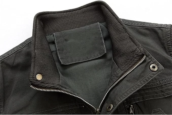Vintage multi-pocket gilet voor mannen | Mouwloos
