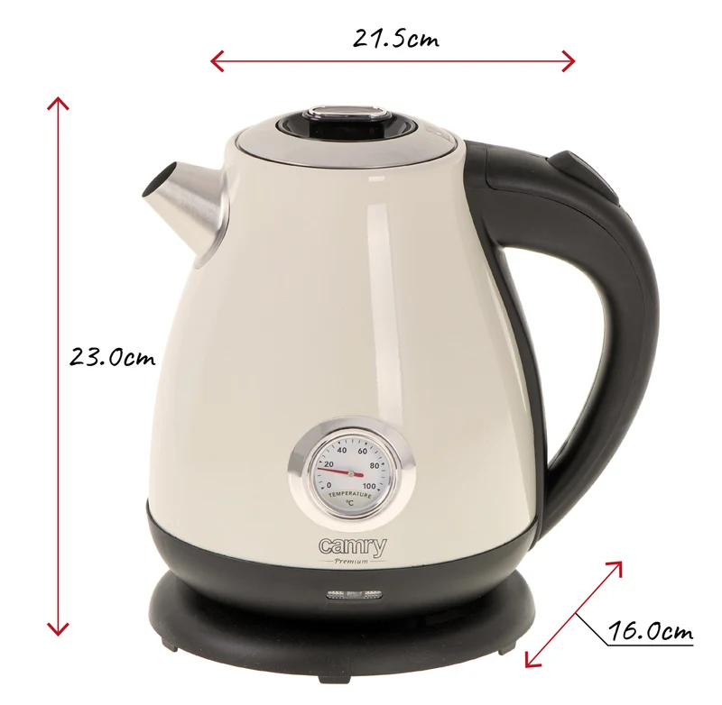 Camry CR 1344c Wasserkocher 1,7 Liter creme