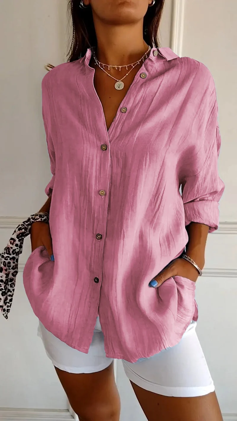 Elegante lichte blouse voor dames | Lange mouwen