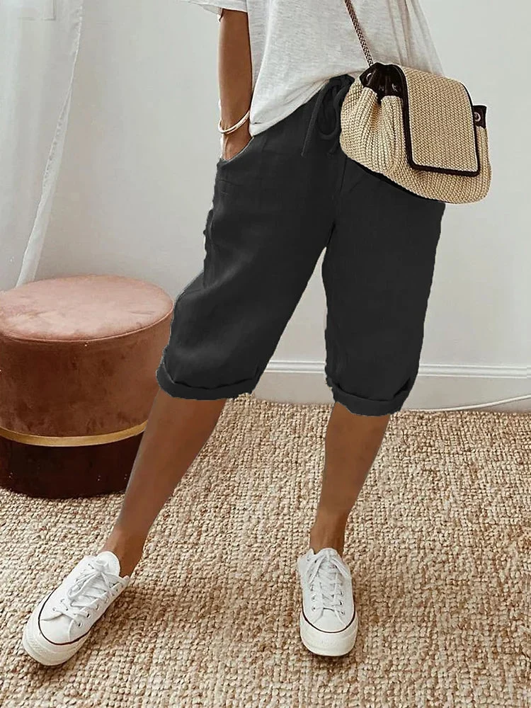 Katoenen en linnen shorts voor vrouwen | Relaxed