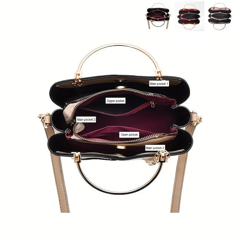 Luxe leren handtas voor dames | Klein