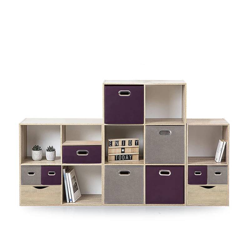 Faltbare Aufbewahrungsbox dunkelgrau 31x31x31 cm Five®