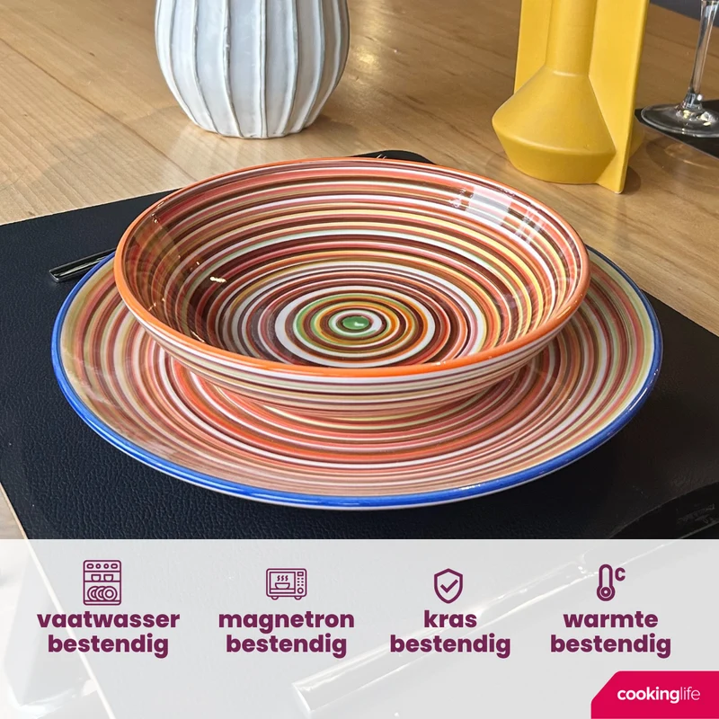 Cookinglife Becher Rhythm & Lines 340 ml - 4 Stück