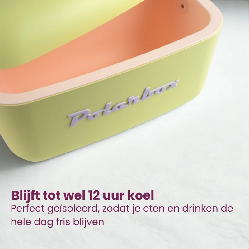 Polarbox Kühlbox mit Schultergurt - Lime Lilac - 12 Liter