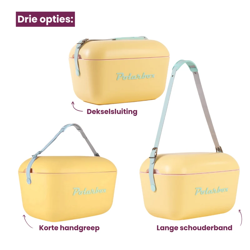 Polarbox Kühlbox mit Schultergurt - Lime Lilac - 12 Liter