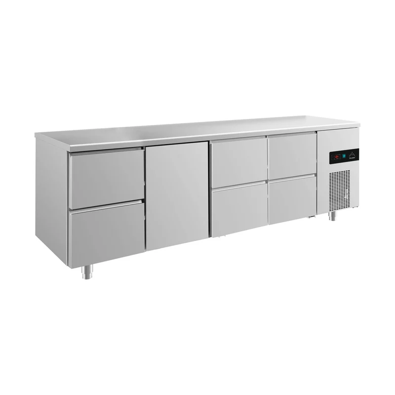 Kühltisch -2 bis +8°C 2330x700x850mm mit 1x Tür und 3x zwei Schubladen – Art.-Nr. KT4ZTZZ