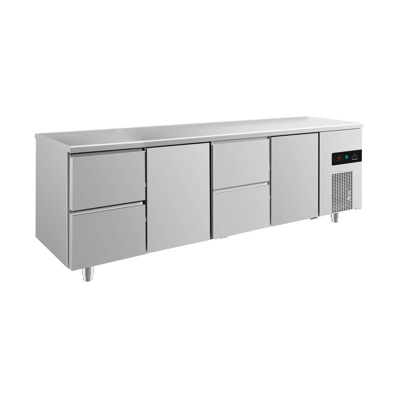 Kühltisch -2 bis +8°C 2330x700x850mm mit 2x Türen und 2x zwei Schubladen – Art.-Nr. KT4ZTZT