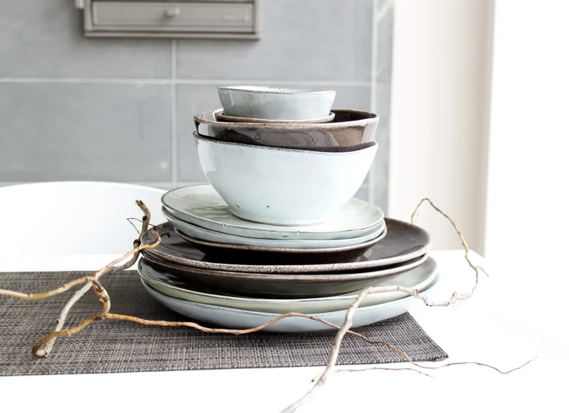 Salt & Pepper Speiseteller Artisan Grün ø 26 cm - 4 Stück
