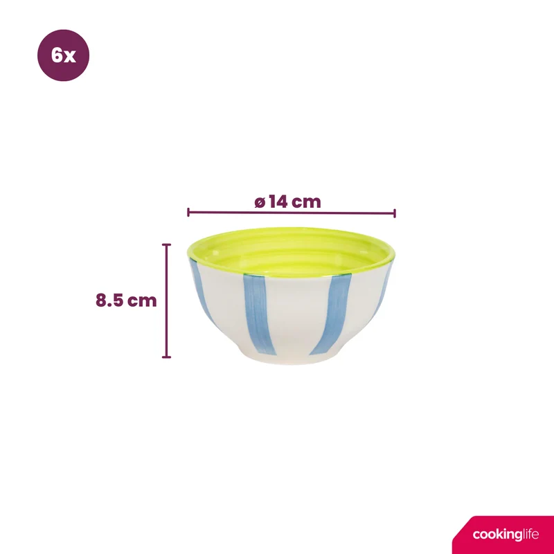 Cookinglife Suppenschalen / Schalen Summer Vibes ø 14 cm - 6 Stück