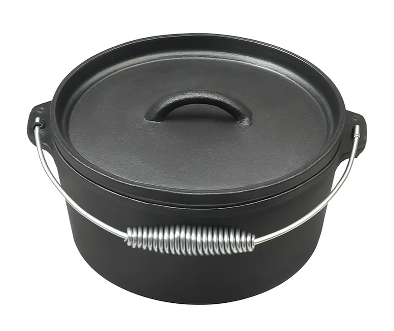 Blackwell Bräter Gusseisen / Dutch oven mit Deckel - ø 25 cm / 4 Liter - ohne Antihaftbeschichtung