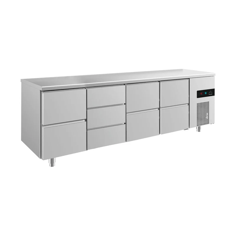 Kühltisch -2 bis +8°C 2330x700x850mm mit 3x zwei Schubladen und 1x drei Schubladen – Art.-Nr. KT4ZDZZ
