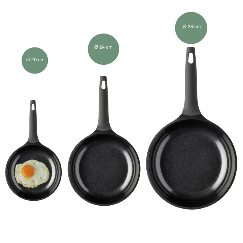 Sola Bratpfanne Ceramic Deluxe ø 28 cm - Induktionsgeeignet - keramische Antihaftbeschichtung