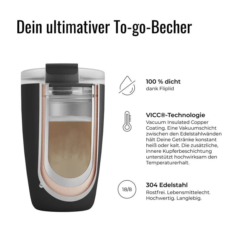 Kaffeebecher CUP 0,5l Chocolate To-Go / Cup