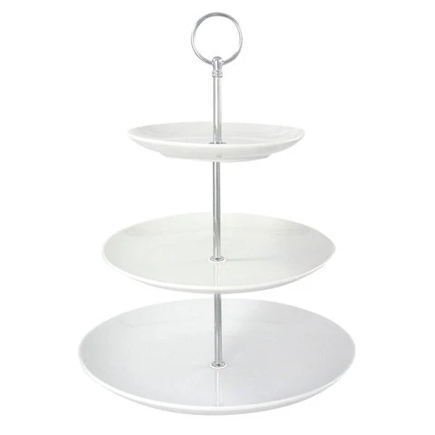Cookinglife Etagere / Servierturm Food for Fun ø 16, 21 & 26 cm - 3-stöckig - 34 cm hoch