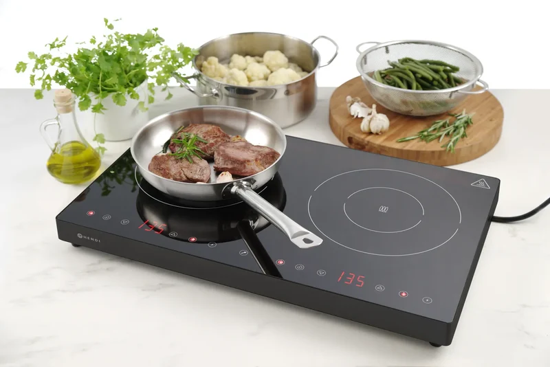 Hendi Doppel - Induktionskochfeld – Kitchen Line – 3500 W