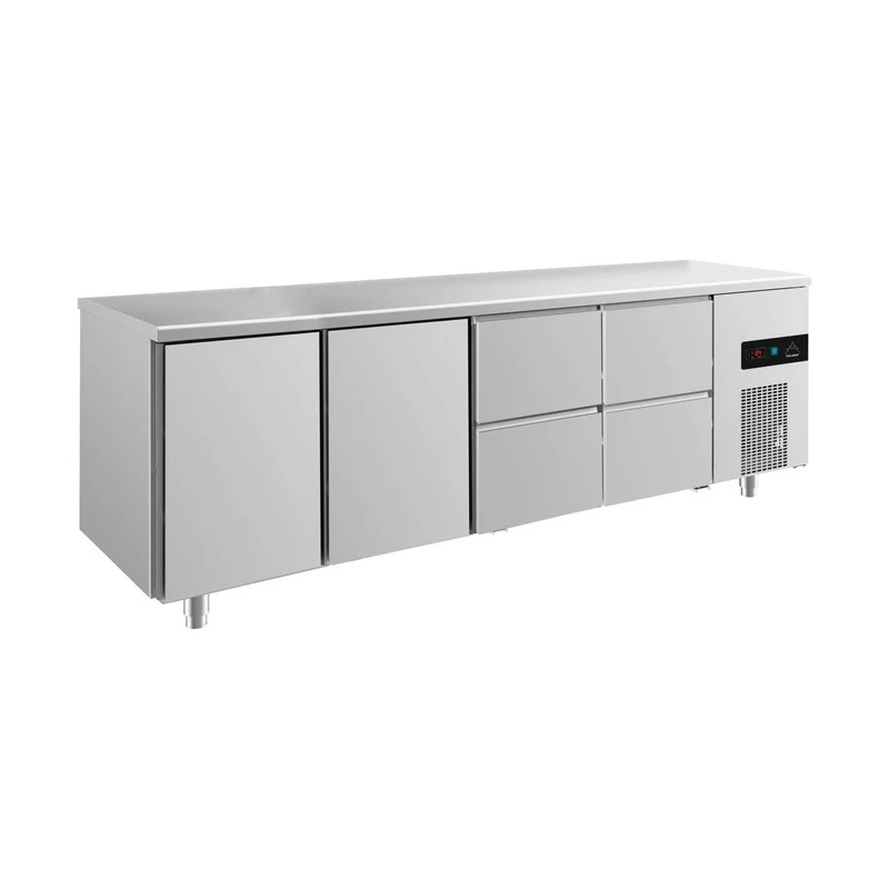 Kühltisch -2 bis +8°C 2330x700x850mm mit 2x Türen und 2x zwei Schubladen – Art.-Nr. KT4TTZZ