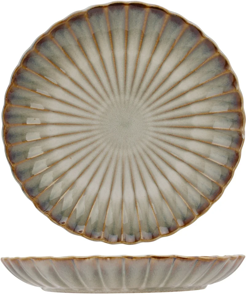 Cosy & Trendy Astera Pearl 16-teiliges Geschirrset für 4 Personen – 4 Speiseteller, 4 Frühstücksteller, 4 Schüsseln und 4 Becher