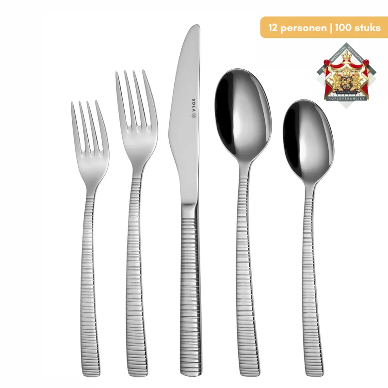 Sola Besteckset Bali - 18/10 Edelstahl - 100-teilig / 12 Personen