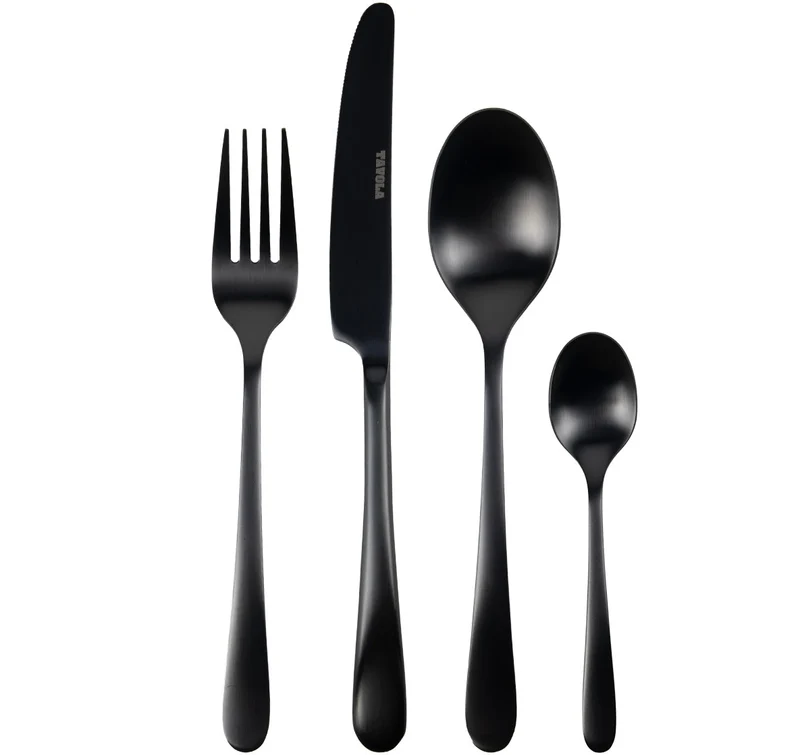 Studio Tavola Besteckset - Schwarz - 16-teilig / 4 Personen