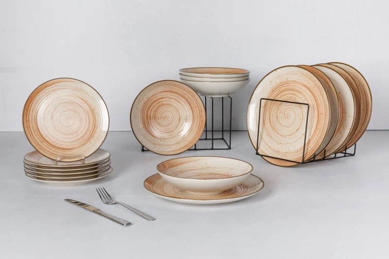 Cosy & Trendy Geschirrset Sintra Terracotta 16-teilig / 4 Personen