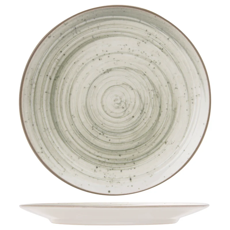 Cosy & Trendy Speiseteller Sintra Ivy Green ø 26 cm - 4 Stück
