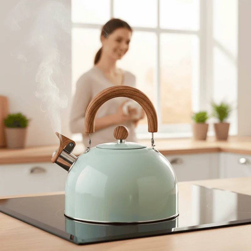 KOCHBegleiter – 3L Roestvrijstalen Kettle met Robuuste Structuur & Zachte Grip