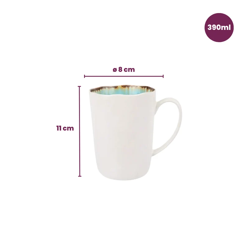 Cosy & Trendy Tassen / Becher - Laguna Azzurro 390 ml - 4 Stück