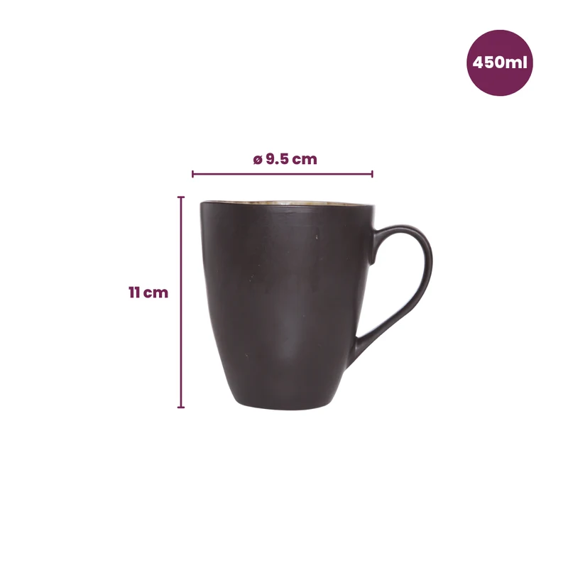 Cosy & Trendy Becher - Laguna Blau Grau - 450 ml - 4 Stück