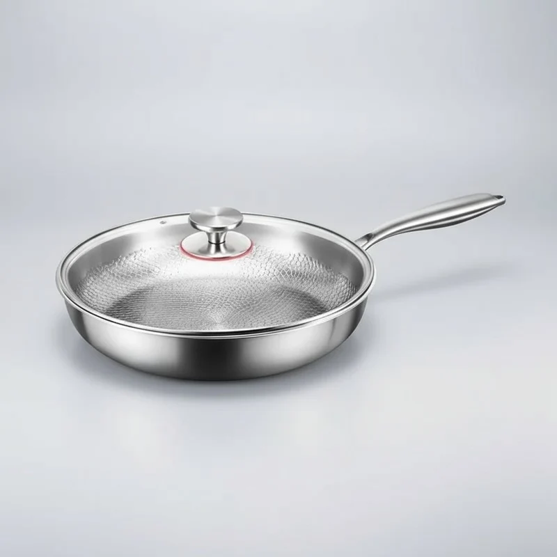 COOKVION – Titanium Gehamerde Anti-aanbak Koekenpan Voor Inductiekookplaten En Moderne Keukens