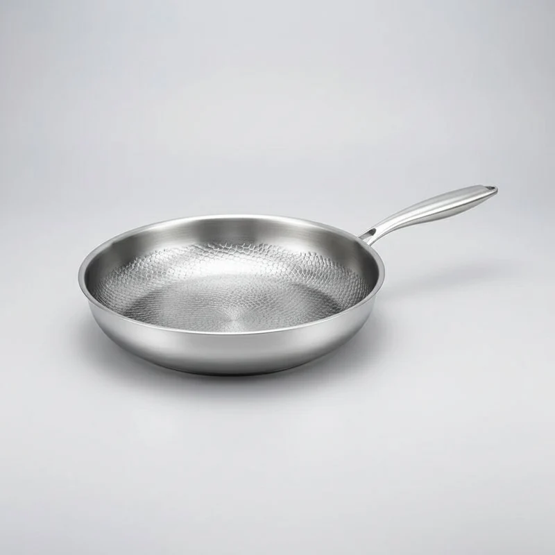 COOKVION – Titanium Gehamerde Anti-aanbak Koekenpan Voor Inductiekookplaten En Moderne Keukens