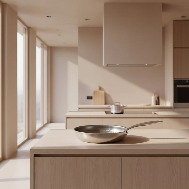 COOKVION – Titanium Gehamerde Anti-aanbak Koekenpan Voor Inductiekookplaten En Moderne Keukens