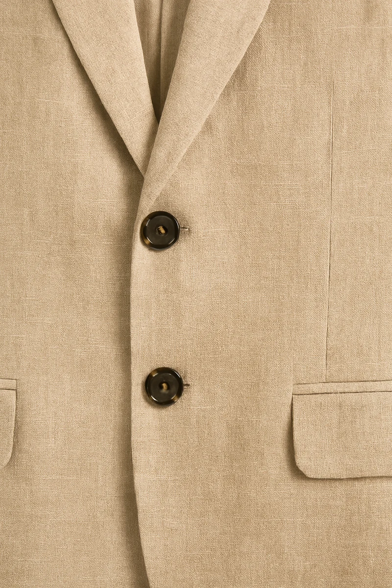 Lichte Heren Linnen Pak – 2-delig, Slim Fit, ideaal voor de zomer, bruiloft & zaken