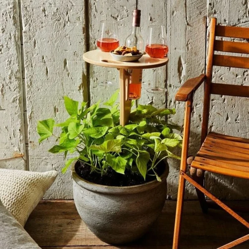Kieskeurige Wijn Tafel – Draagbare Wijn Tafel Voor Picknick & Buiten Genieten