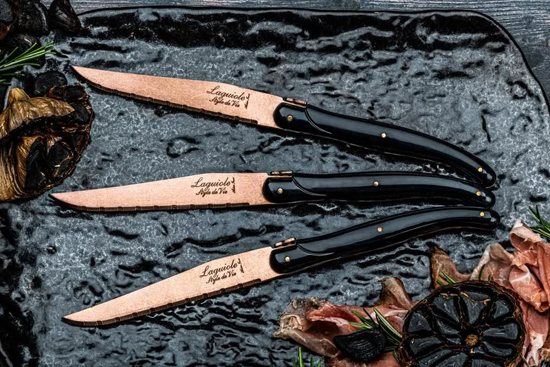 Laguiole Style de Vie Steakmesser Prestige Line Kupfer - 6 Stück