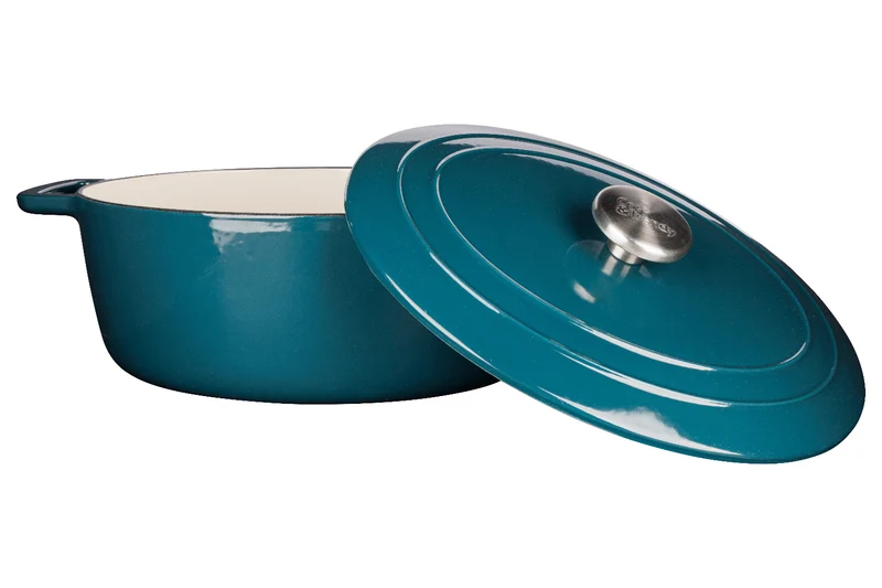 Cosy & Trendy Bräter Fontestic Gusseisen Green Heron Oval – 31 x 24 cm – emailliert