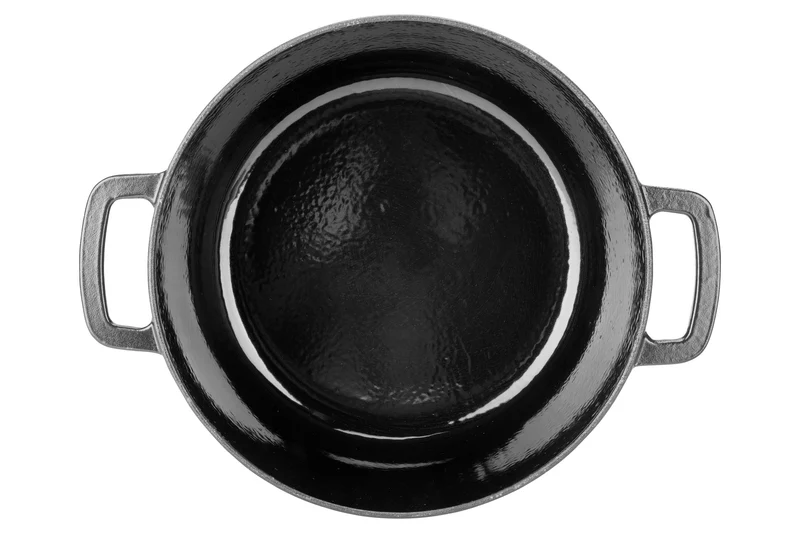 Cosy & Trendy Bräter Fontestic aus Gusseisen, Schwarz, Ø 24 cm / 4,6 Liter – emailliert