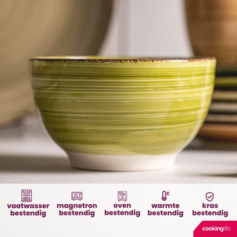 Cookinglife Suppenschalen / Schalen Delice Grün ø 14 cm - 6 Stück