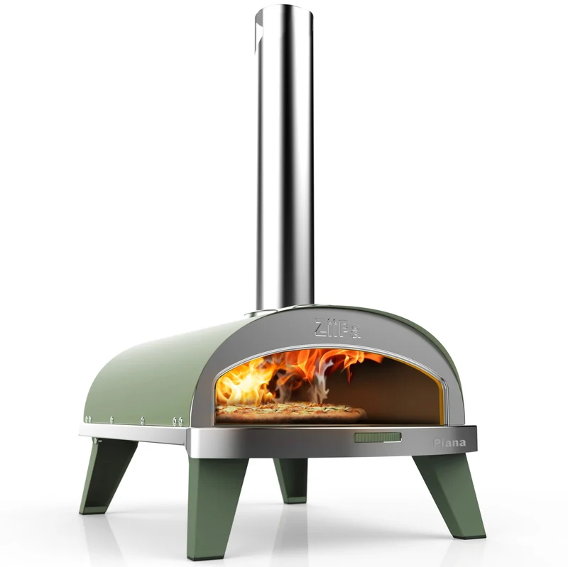 ZiiPa Pizzaofen Piana - Holz befeuert - mit Thermometer - Eukalyptus - für ø 30 cm Pizzen