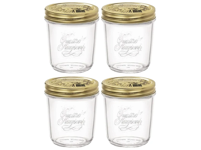 Bormioli Rocco Weckpot Quattro Stagioni - ø 9 cm / 320 ml - 4 Stück