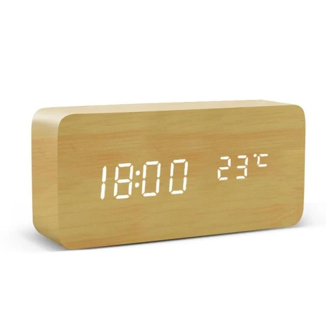 Boom Minimalistische LED Alarmklok Digitale Wekker
